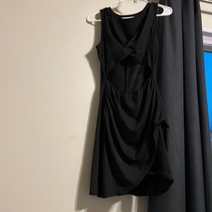 black keyhole dress